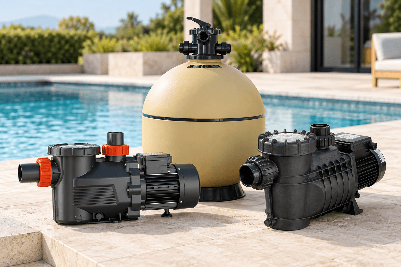 Bombas y filtros para piscinas