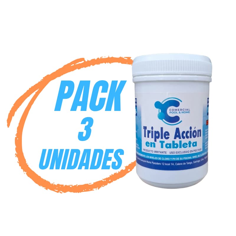 Cloro Triple accion oferta 3 unidades