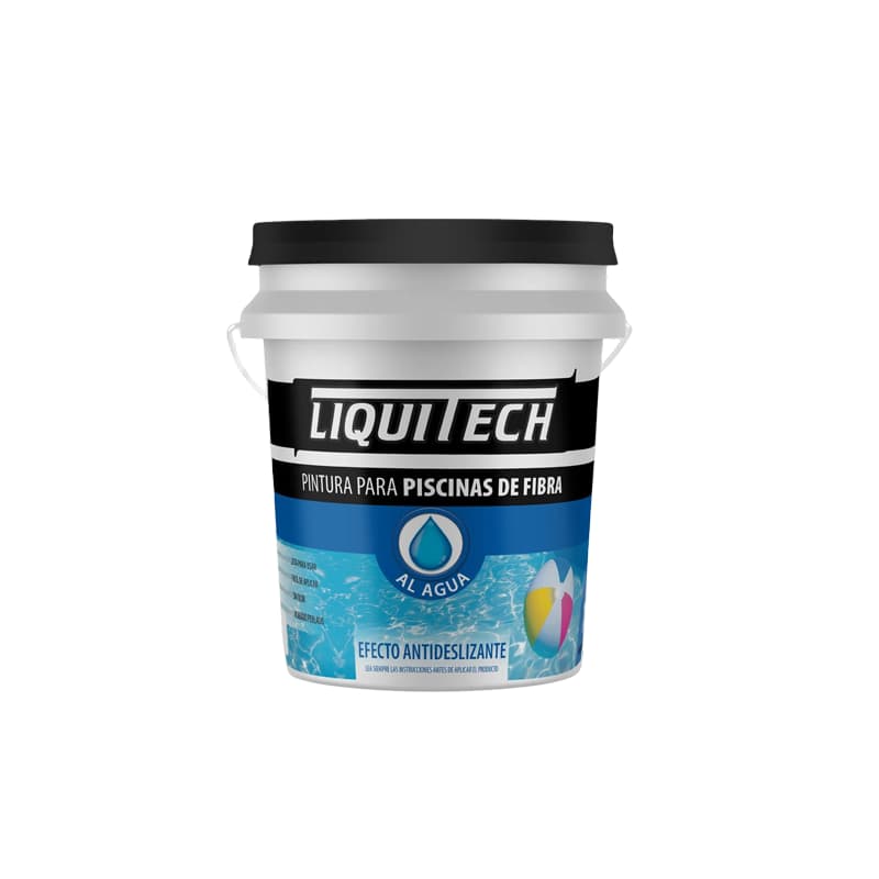 Pintura Para Fibra 10 Lts Celeste Aruba