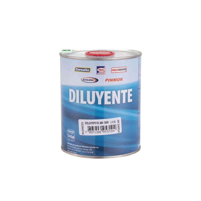 Diluyente Ar-200 Piscinas Y Pisos-Caucho Clorado 1-Gl.