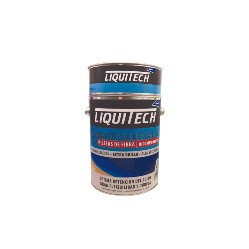 Kit Poliuretano Para Piscina De Fibra 1.2 Lts Celeste